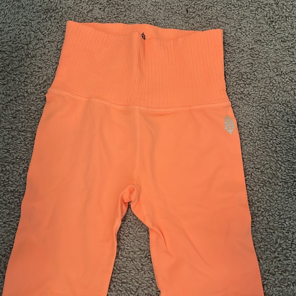 NWOT FP Movement by Free People Good Karma Leggings - Neon Orange - XS/S - Picture 2 of 5